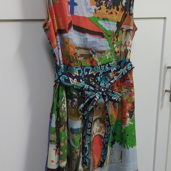 Orientique cotton wrap dress. - Picture 6 of 12